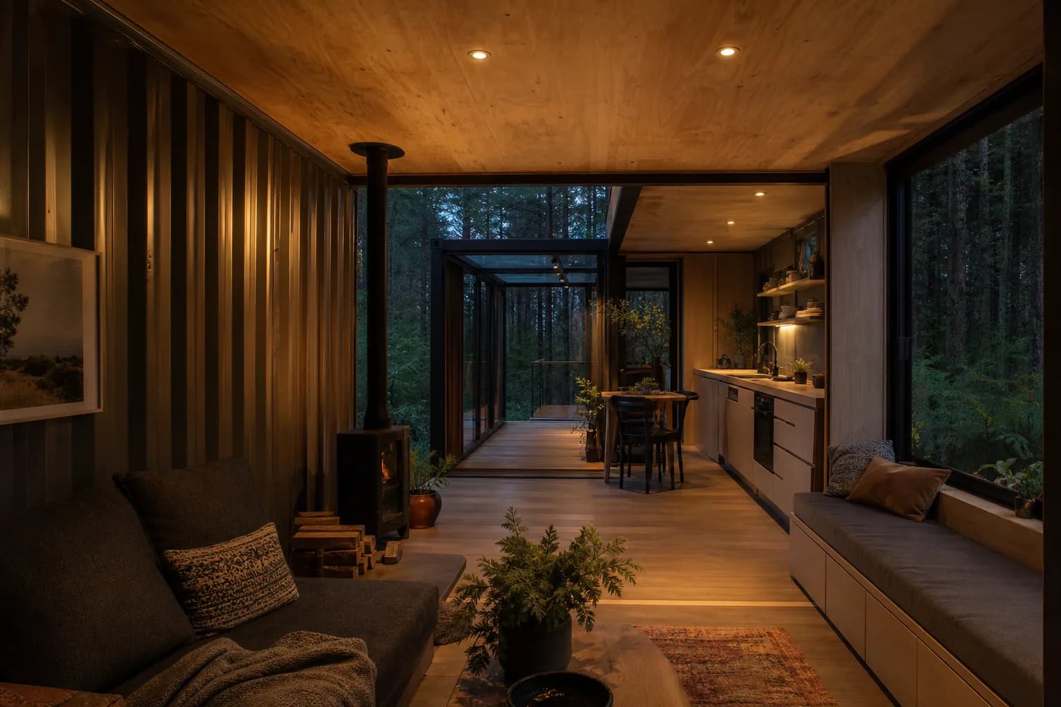 Maison container Karmod intégrée dans son environnement