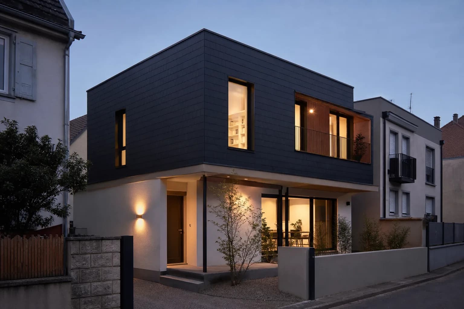 Maison modulaire à étage 150 en milieu urbain