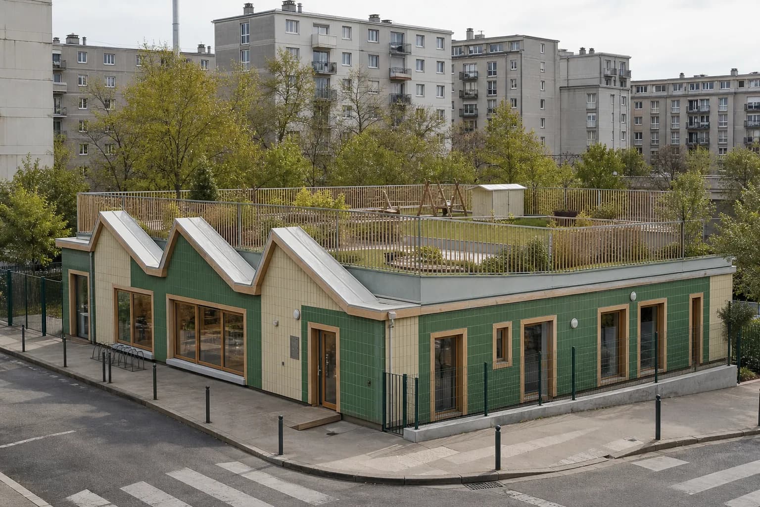 Bâtiment scolaire préfabriqué 250 en ville