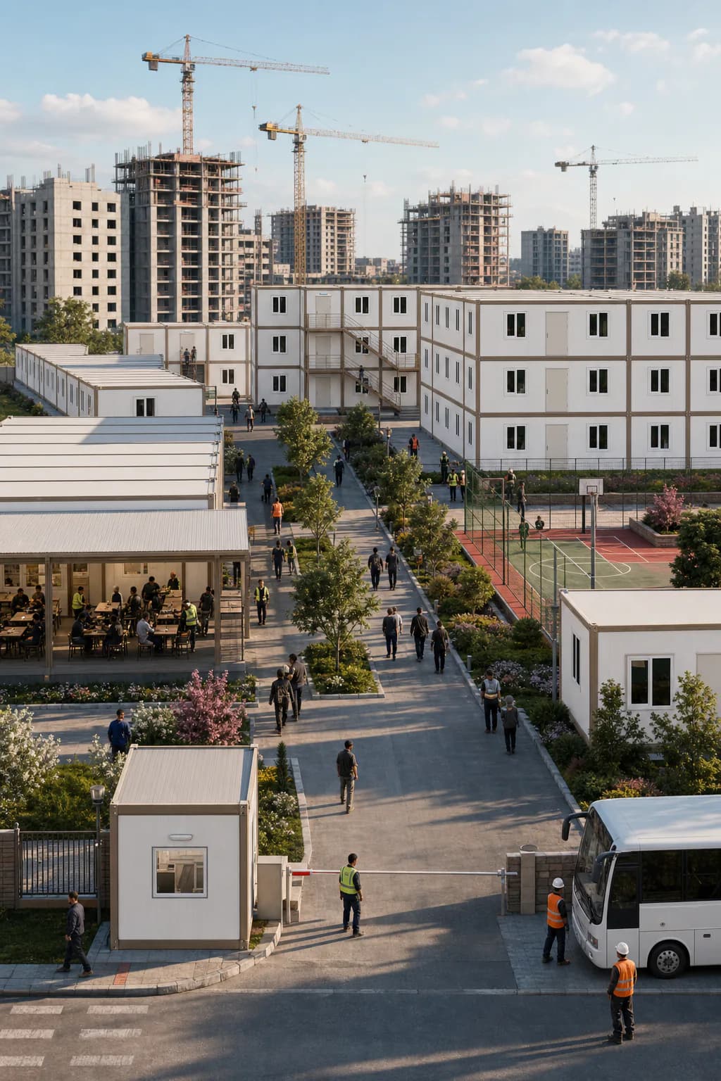 Camp Karmod vertical de 400 personnes pour un quartier de logements collectifs