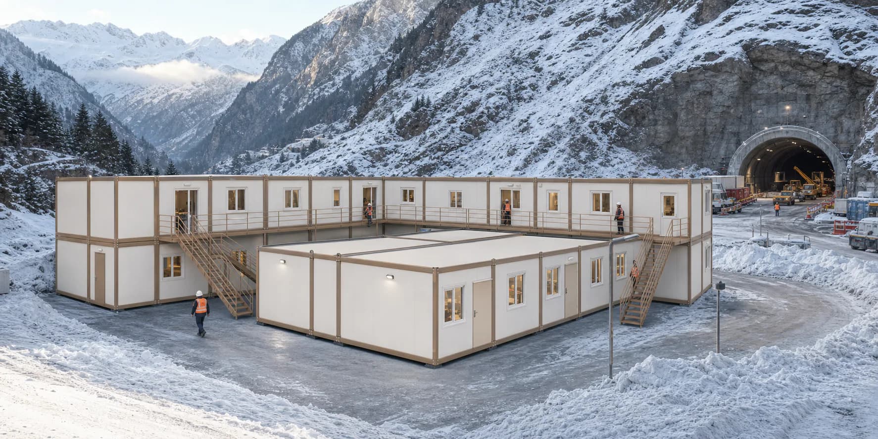 Bâtiments modulaires Karmod installés pour un projet professionnel
