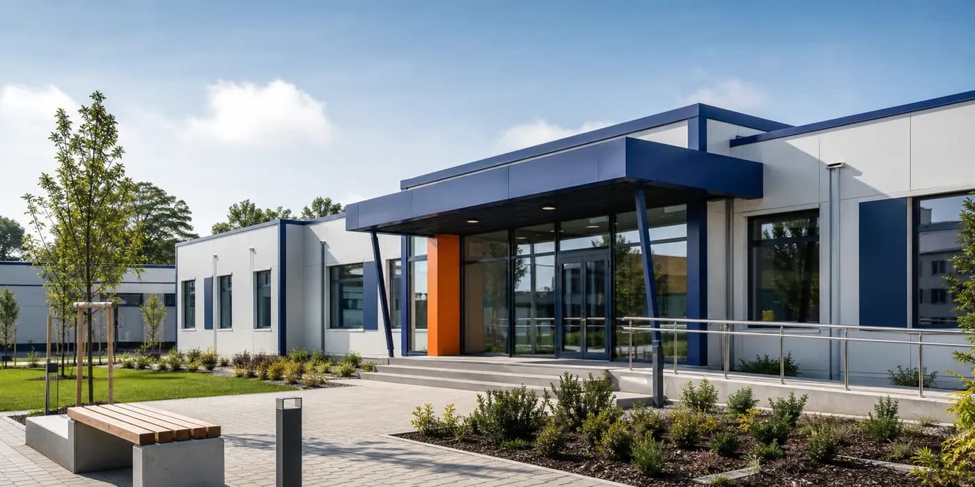 Bâtiment modulaire pour projets institutionnels